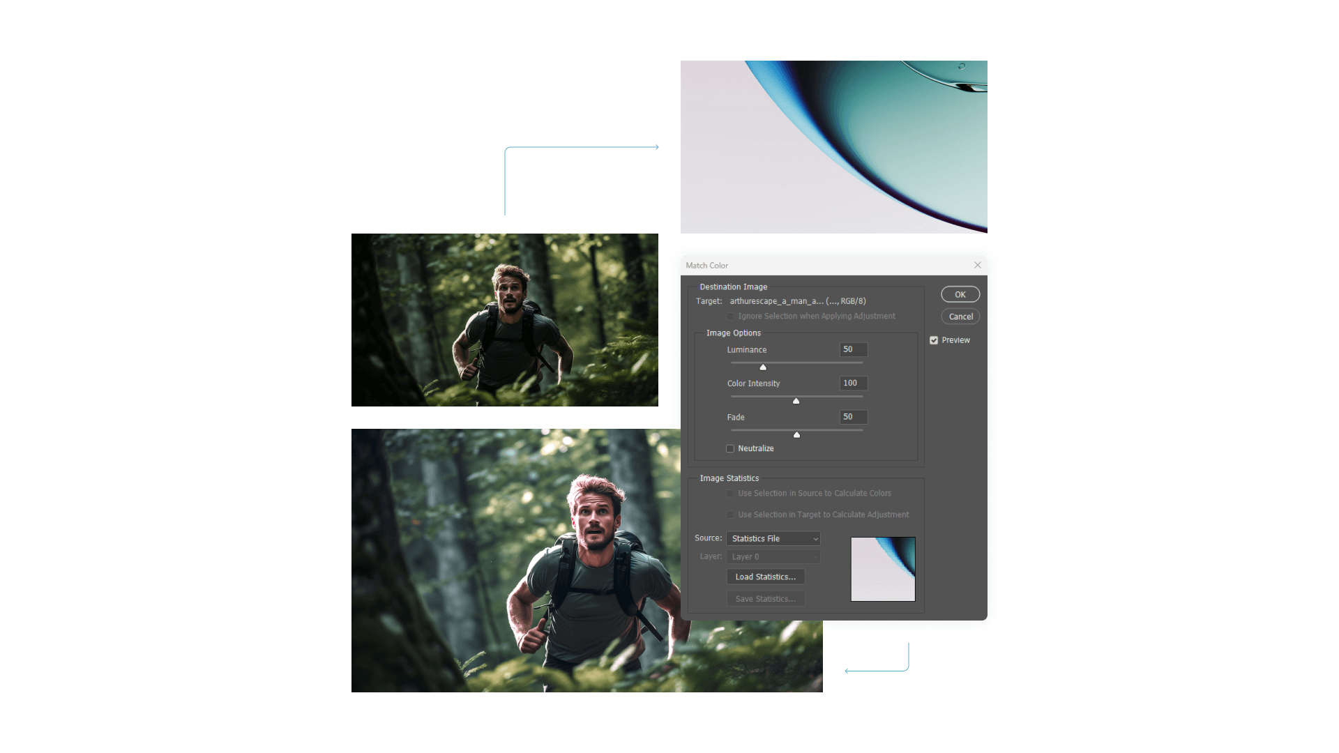 Ayomics color mapping