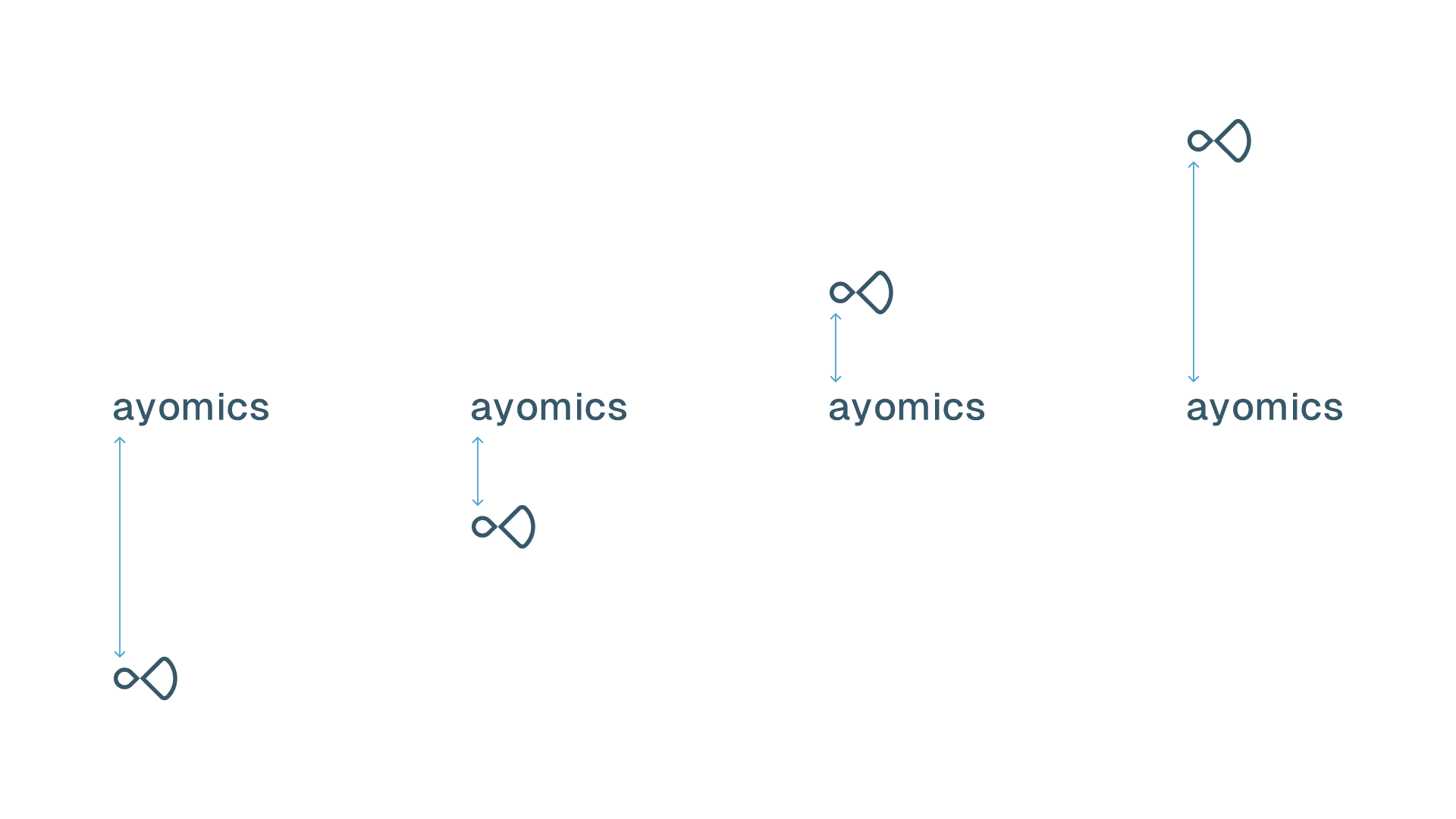 Ayomics logo spacing