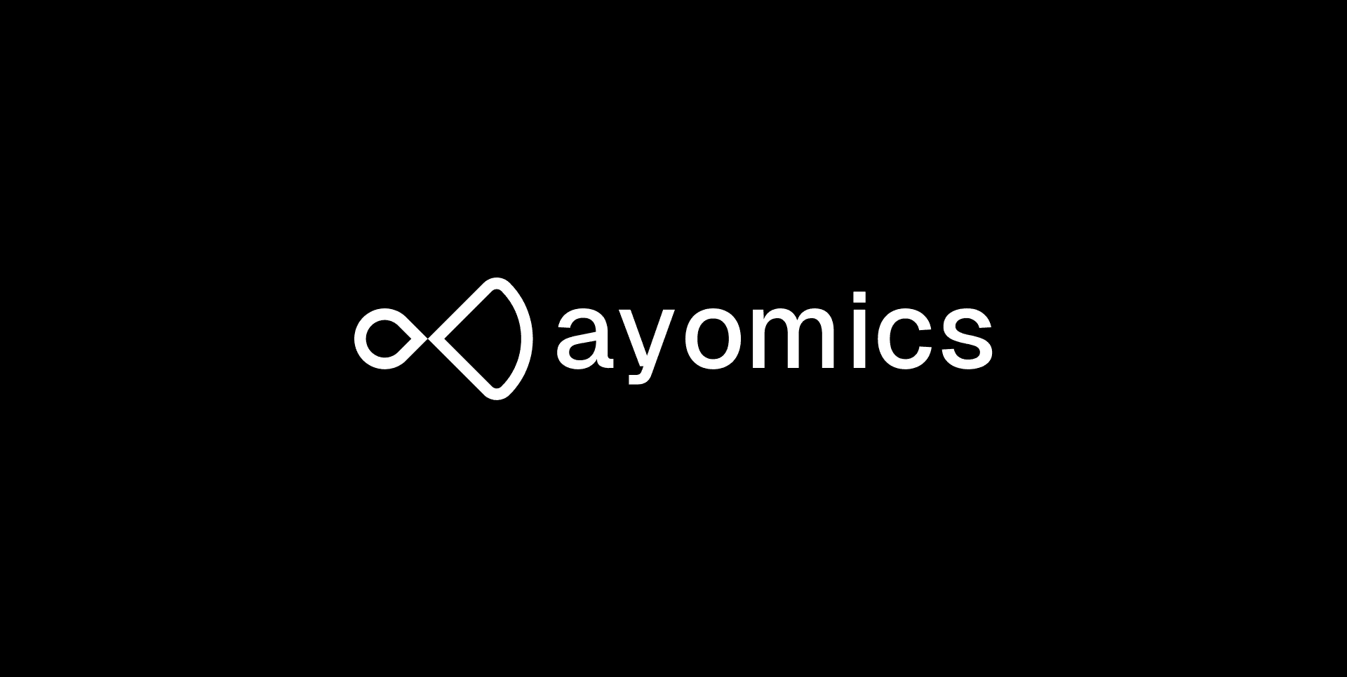 ayomics white logotype png
